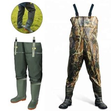 Nylon Thigh Hip Waders Waterproof Fly Coarse Fishing Muck Wader Thigh Boots