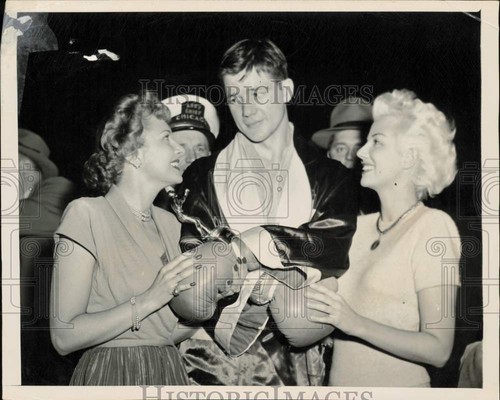 1950 press photo - 1950, boxer