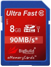 8GB  Memory Card SD SDHC for