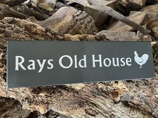 Deep Engraved Slate House Sign