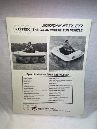 Vtg 1960s attex 225 hustler - vtg,