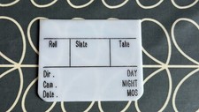 Clapper Board Acrylic Tiny Slate  5” x 4” 