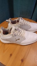 Puma Golf Ignite PWR Adapt Caged Crafted Golf Shoes -Uk 8 - White /Free UK p+p