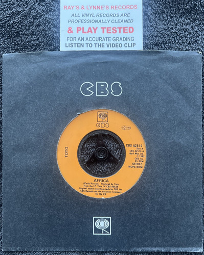Toto africa vinyl - africa, 7''