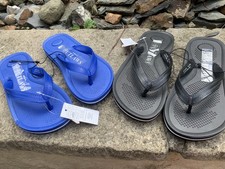 Size 12/13 and 1/2 boys flip flop bundle x2 pairs shoes summer holiday bnwt 