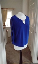 Joseph Ribkoff Cobalt blue top size 18
