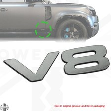 Genuine V8 Badge for Land Rover Defender L663 90 110 Shadow Atlas