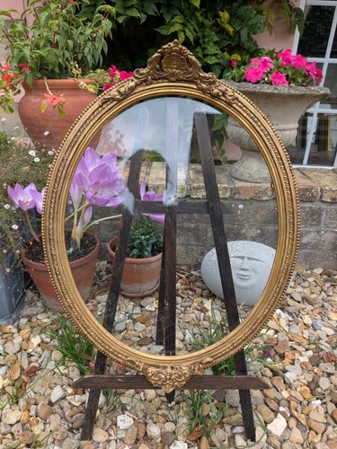 Antique large ornate oval - large,