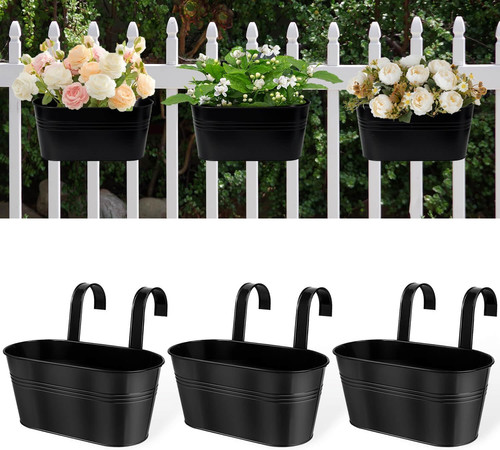 Metal railing planters for - metal,