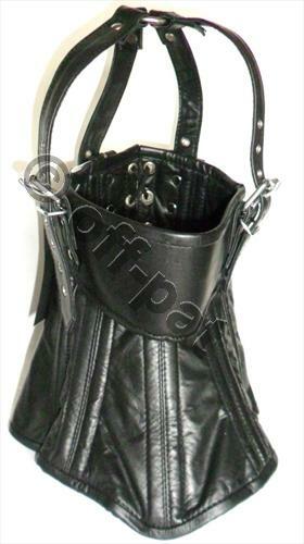 Genuine leather steel boned - leather,
