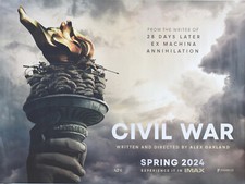 Civil war quad movie poster - war,