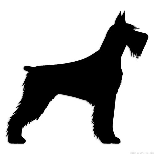 Giant schnauzer dog - -, decal