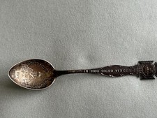 Small Sterling Silver Spoon KNIGHTS TEMPLAR-YORK COMMANDERY 1904 in Original Box