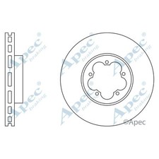 2x Brake Discs Vented For Ford