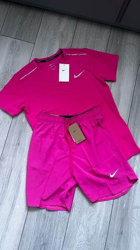 Men pink nike miler short - pink,