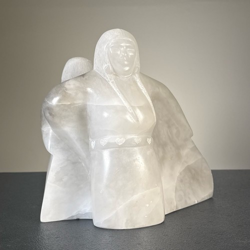 Carved alabaster native - carved,