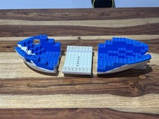 Lego Ship Hull White & Blue