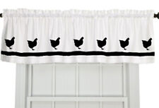 Australorp Chicken Window Valance in Your Choice of Colors Handmade Decor