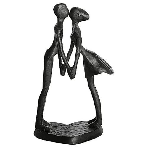 Iron kissing couple art - kissing,