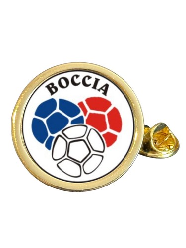 Boccia gold plated domed lapel - boccia,