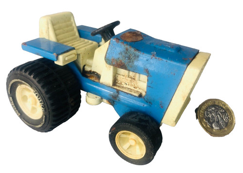 Toy car blue tractor tonka - car,