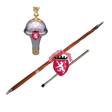 DRUM MAJOR MACE Brown 60"