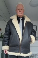Genuine Sheepskin Shearing Akaso Flying Jacket