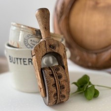 Antique Treen Butter Roller