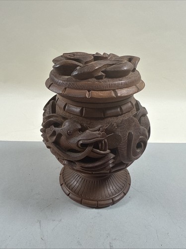 Vintage hand carved wooden - vintage,