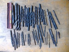 JOB LOT OF 60+ USED HSS DRILL BITS MIXED SIZES