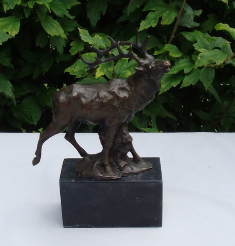 Statue deer wildlife art - statue,