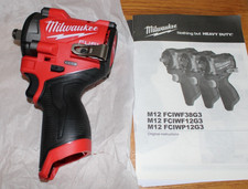 Milwaukee M12 FCIWF12G3 12V Fuel Brushless 1/2" Impact Wrench Bare Unit