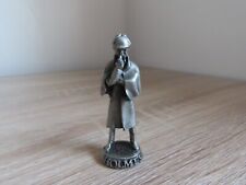 Sherlock Holmes 7.5cm Pewter Figure, Literary Book Memorabilia Bookshelf Decor