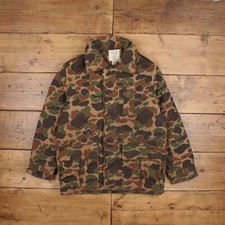 Vintage Trophy Club Outdoor Coat L 90s Duck Camo Hunting Parka Multicoloured