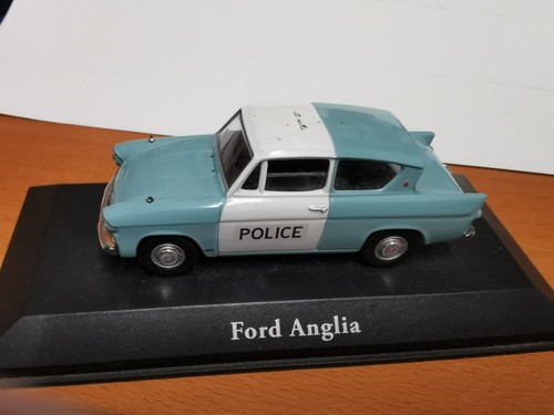 Diecast ford anglia police car - anglia,