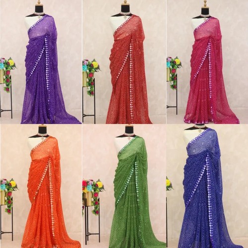 Women bandhani georgette - bandhani,