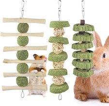 ERKOON 3 Pcs Rabbit Chew Toys