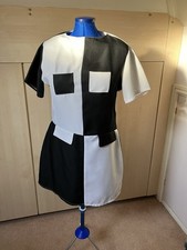 60s Retro Mod Dress Black and