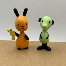 Bing Bunny & Flop Figures CBeebies TV Show Collectible Toy Set Combi P&P #E