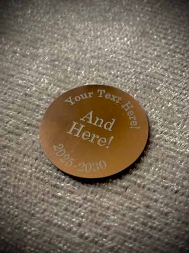 50mm round engraving - plate., 6