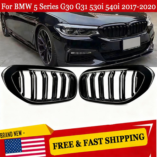Gloss black fit bmw series - 5,