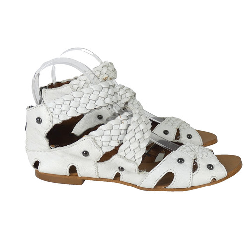 Zara white woven leather - zara,