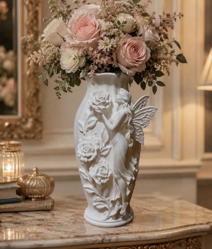 Rose fairy vase - fairy,