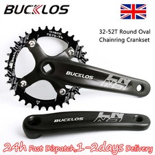 104BCD Bike Crank 170 32-52t Single Crankset MTB Narrow Wide Chainring Aluminum