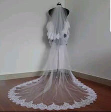 2 Tier Bridal Veil cathedral/