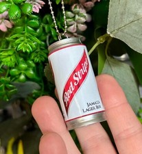 Handmade RED STRIPE CAN BAUBLE
