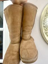Bearpaw Beige Suede/Real