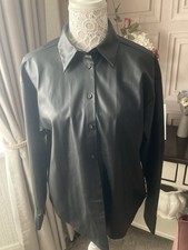 Zara Black Faux Leather