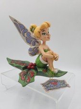 DISNEY TRADITIONS TINKERBELL SITTING IN HOLLY FIGURINE BY JIM SHORE 6010874