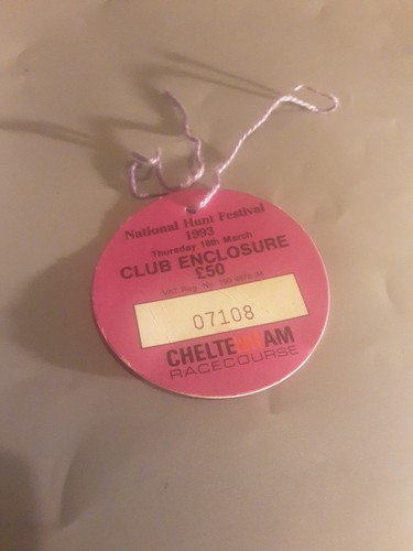 Club enclosure badge 1993 - club,